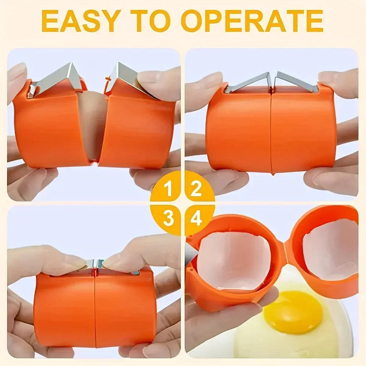 Egg Separator Tool - 1/3pcs-새로운 계란 껍질 오프너 프레스 계란