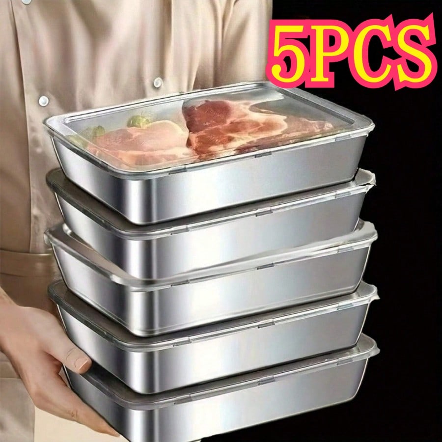 Kitchen Gadgets Organizer - 5개입 프리미엄 누수 방지 스테인리스 스틸