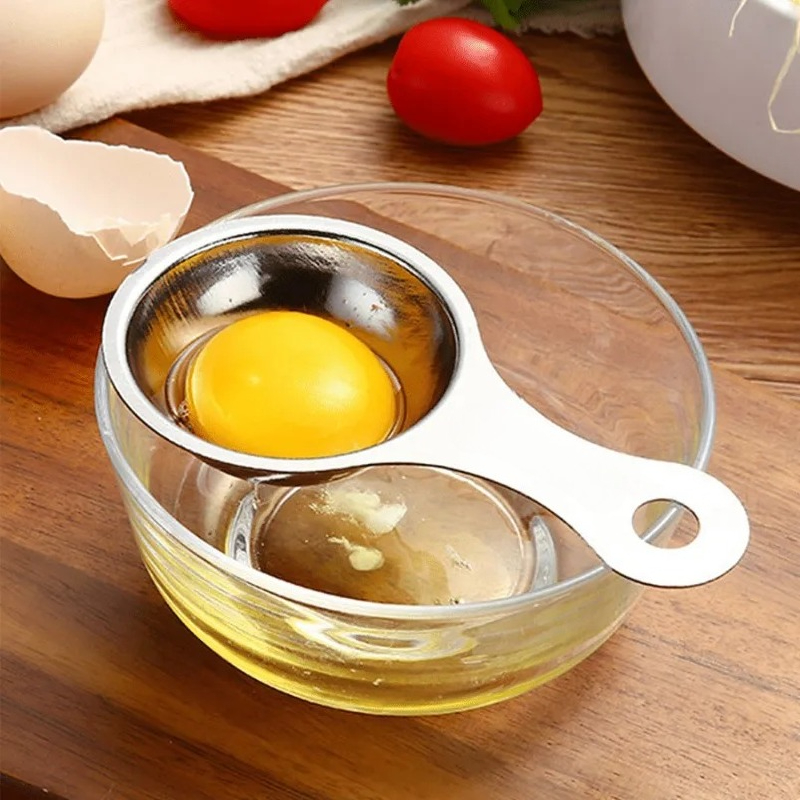 Egg Separator Tool - 1개 스테인리스 스틸 계란 분리기, 노른자