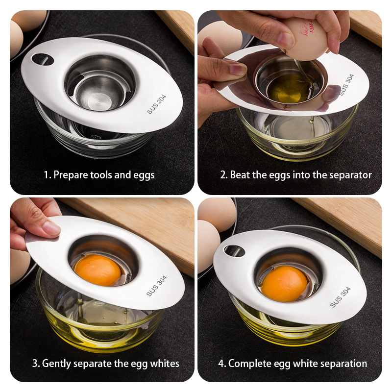 스테인레스 스틸 계란 흰자 분리기 도구 계란 노른자 필 - Egg Separator Tool 리뷰 및 가격