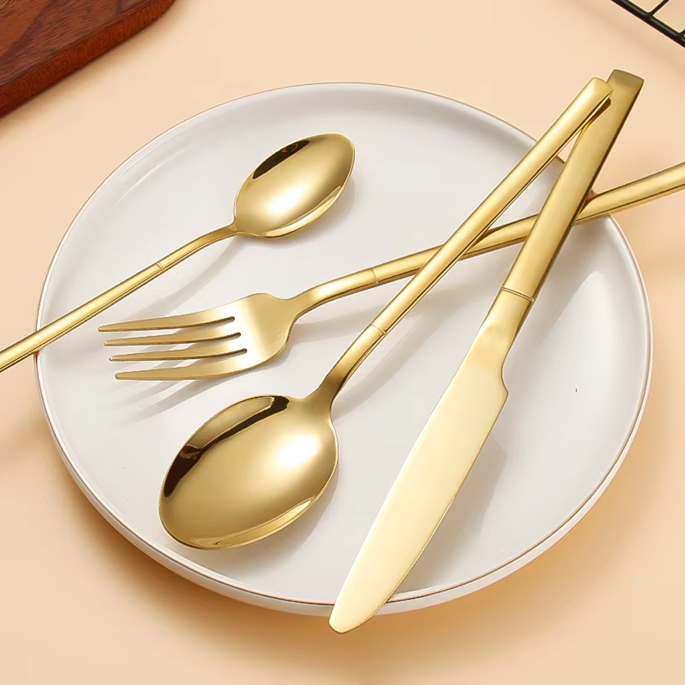6/24/30PCS 골드 식기 세트 스테인레스 스틸 칼 - Kitchen Gadgets Gold 리뷰 및 가격